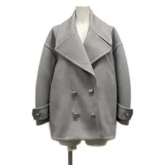 LOEWE(ロエベ) コート サイズ32 XS レディース美品  ぺブル ピーコート S359Y01XBR ライトグレー 長袖/ダブル/秋/冬 ウールのサムネイル