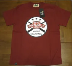 新品未使用！HTML(エイチティーエムエル)半袖Tシャツ　バーガンディ　ワイン色 ボルドー/メンズSサイズ(レディースLサイズくらい)のサムネイル