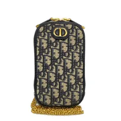 ディオール/クリスチャンディオール ショルダーバッグ 30モンテーニュ コーリンディオール フォンホルダー ネイビー×ベージュ レザー