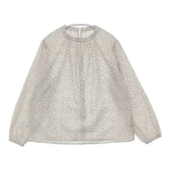 a day in the life UNITED ARROWS 総柄 シアー プルオーバー ブラウス シャツ ベージュ レディース アデイインザライフ【中古】6-0411M∞
