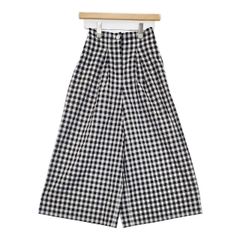 Que? コットンリネン フラワープリント ギャザー ブラウス シャツ オフホワイト グリーン レディース クエ【中古】6-0411M∞ Que? コットンリネン フラワープリント ギャザー ブラウス シャツ オフ