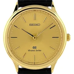 セイコー SEIKO グランドセイコー 9581-7000 腕時計 YG レザー クォーツ ゴールド メンズ 【中古】