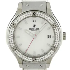 ウブロ HUBLOT クラシックフュージョン 限定30本 ダイヤモンド 561.ZE.6010.LR.1104 腕時計 チタン レザー ラバー クォーツ ホワイト系 レディース 【中古】のサムネイル