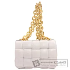 BOTTEGA VENETA ボッテガヴェネタ チェーン カセット マキシイントレチャート ハンドバッグ カーフ レディース [中古]
