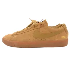 ナイキ エスビー NIKE SB × シュプリーム SUPREME Blazer Low GT スニーカー シューズ ローカット 27.5cm 茶 ブラウン /JS ■GY18