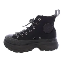 コンバース CONVERSE X-girl TREKWAVE HI スニーカー 厚底 US5.5 黒 ブラック 1SD417 /TK ■GY18