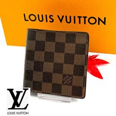 LOUIS VUITTONダミエ コバルト マルコ 二つ折り財布 箱袋付き - メルカリ