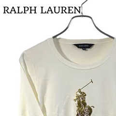 RALPH LAUREN ラルフローレン オフホワイト キッズ キッズ服 子供 トップス 長袖 カットソー レディース ロンT ビッグポニー【160サイズ】189TY