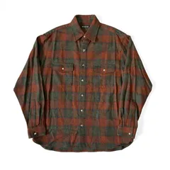 FIRSTRUST ファーストトラスト WEEKEND / LS SHIRT コットン ネルシャツ チェック SHADOW PLAID コンチョボタン シェルボタン FIRSTRUST ファーストトラスト WEEKEND &frasl; LS SHIRT サイズL
