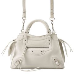 正規品 BALENCIAGA ミニ ハンドバッグ アイボリー 希少 レア - メルカリ