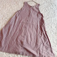 サマンサモスモス　パープル　ワンピース　前後着　ノースリーブ　ロング　レース