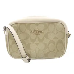 コーチ COACH ミニ ジェイミー カメラ バッグ・シグネチャー キャンバス ショルダーバッグ ベージュ CQ874
