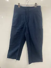 ピA707⚫︎ZARA⚫︎ザラ⚫︎パンツ⚫︎ストレート⚫︎綿、麻、混⚫︎sizeM⚫︎紺