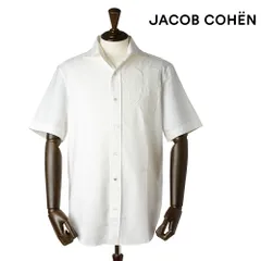 【50%OFF/定価51,700円】ヤコブコーエン 新品 半袖シャツ L ホワイト 国内正規品 イタリア製 Jacob Cohen #f15031のサムネイル