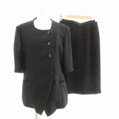 東京イギン torrente フォーマル セットアップ ジャケット 7分袖 スカート ひざ丈 9AR 黒 ブラック /AE ■GY99