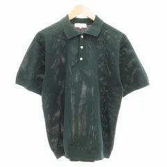 ビーミングバイビームス B:MING LIFE STORE by BEAMS 美品 ポロシャツ メッシュニット 半袖 M ダークグリーン /AE