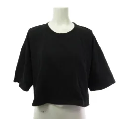 ザラ ZARA Ｔシャツ クロップド カットソー 半袖 無地 L