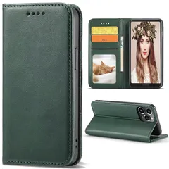 【新品】 Lsscase 兼用 iPhone15 Pro Maxに対応 ケース 手帳型 アイフォン15プロマックスに向け ケース 携帯ケース スマホケース 携帯カバー PUレザー ストラップホール付きカード収納 マグネット式 スタンド機能レトログーリン 1