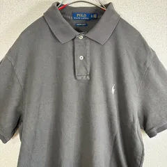 POLO RALPH LAUREN ポロシャツ 刺繍ロゴ 半袖 ワンポイント グレー シンプル 定番