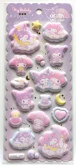 マイメロディ クロミ　 もちもちマシュマロシール サンリオ キャラクターシール 立体ステッカー　正規品