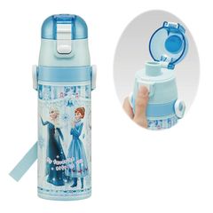 [신품] 스케이터(Skater) 어린이용 스테인리스 물통 직음 470ml 디즈니 아나운서와 눈의 여왕 24 아이에게 상냥한 경량 타입 보냉 전용 waterbottle 스포츠 병 귀여운 키즈 아이 아이 물병 SDC4-A 1