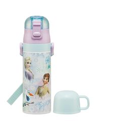 [신품] 스케이터(Skater) 수통 어린이용 2WAY 직접 마시는 470ml 컵 마시는 430ml 디즈니 아나운서와 눈의 여왕 26 여자 스테인리스 보온 보냉 경량 waterbottle 스포츠 병 키즈 아이 물병 SKDC4-A