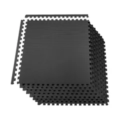 ジョイントマット ジムマット 大判 45×45cm 16枚組 ブラック GronG（グロング）のサムネイル