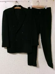 105101 メンズ　礼服　ダブルスーツ上下　背抜き　AB5