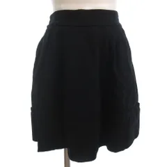 マークバイマークジェイコブス MARC by MARC JACOBS フレアスカート ミニ 0 黒 ブラック ■TC