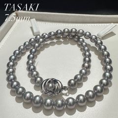 TASAKI アコヤ真珠 ネックレス 7.5 パール ブルーグレー テリ強 - メルカリ