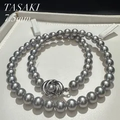 テリ強 オーロラ干渉色】 TASAKI/田崎真珠 あこや真珠 ブルーグレー