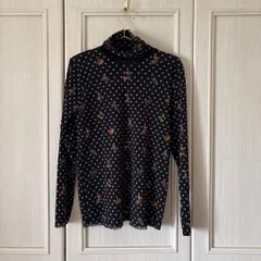 ジセッラエンメ　GisellaM　ディノス　dinos　イタリア ドット パワーネット ハイネック ブラウス シャツ トップス　レディース　blouse　shirt　Tops　ladies カットソー ブリキ レトロ アート オモチャ柄のサムネイル