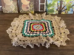 【339】ハンドメイド　レース編み　ドイリー