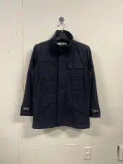 L) THE NORTH FACE ザノースフェイス ネイビー ポケット コットン マウンテンパーカー ジャケット O169