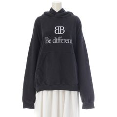 バレンシアガ DIY COLLEGE カレッジ ロゴ ペイント ダメージ加工 フーディ パーカー トップス 744453 ホワイト S【中古】 BALENCIAGA - バレンシアガ DIY COLLEGE カレッジ ロゴ ペイント