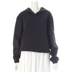 プラダ 21AW リナイロン コットン ナイロン 切替 クロップド パーカー トップス 134643 ブラック L【中古】のサムネイル