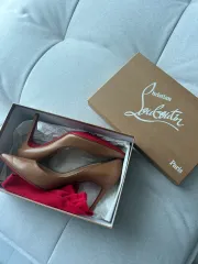 クリスチャンルブタン ベージュ パンプス 靴 フルセット