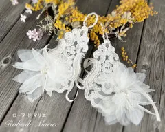 【試作・サンプル処分】ウェディンググローブ レース フィンガーレスグローブ