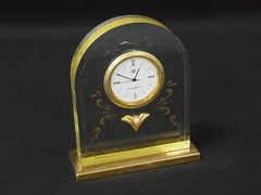 MIKIMOTO Genuine Akoya Pearl Quartz Clock/Watch for Women, Clear x Gold Tone, Approx. 4mm, DM5130