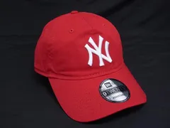 ■極美品■ NEWERA ニューエラ 9TWENTY ニューヨーク ヤンキース コットン100％ ベースボールキャップ 帽子  レッド系 DM9850のサムネイル