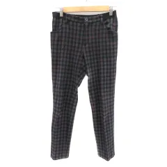 バンヤードストーム BARNYARDSTORM テーパードパンツ スラックスパンツ アンクル丈 チェック柄 1 マルチカラー グレー /YK3