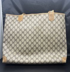 T*P様 GUCCI GG柄 トートバッグ ベージュ ブラウン - メルカリ
