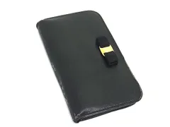 Salvatore Ferragamo フェラガモ ヴァラリボン レザー iphoneX10 対応 アイフォンケース スマホケース ブラック系 DD9663のサムネイル