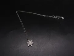 ■美品■ SWAROVSKI スワロフスキー クリスタル ネックレス ペンダント アクセサリー レディース シルバー系 DM8761