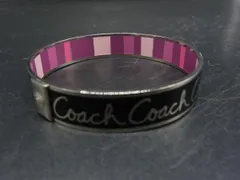 ■美品■ COACH コーチ バングル ブレスレット アクセサリー シルバー系×マルチカラー DM8756