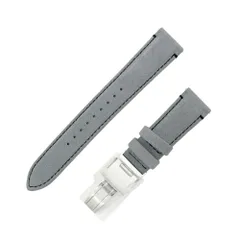 【名東】セイコー Dバックル付 替えベルト グレー スエード ラグ幅20mm 腕時計 パーツ 小物 時計ベルト 時計アクセサリー