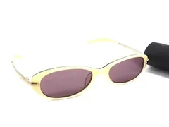 ■美品■ agnes b. アニエスベー AB-1726  サングラス メガネ 眼鏡 レディース メンズ ベージュ系DN0378のサムネイル