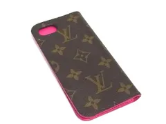 ■美品■ LOUIS VUITTON ヴィトン M61906 モノグラム フォリオ iPhone 7/8/SE(第2世代) 対応 手帳型 スマホケース ブラウン系 DD9685