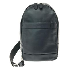COACH コーチ ボディバッグ ワンショルダーバッグ レザー ブラック