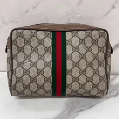GUCCI グッチ オールド シェリーライン クラッチバッグ セカンドバッグ GG柄 ベージュ